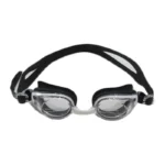 لانجزيشا نظارة سباحه من السيليكون للمحترفين - اسود/ابيض
