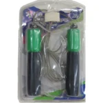 Generic Adjustable Counting Jump Rope With Sponge - Green/Black