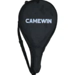 كاموين مضرب تنس باديل ألياف الكربون 4018 مع حقيبة غطاء - أسود