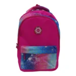 Generic Premium Quality School Bag With Front Pockets Backpack For School 16 Inch - Pink