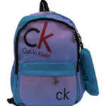 كالفين كلاين حقيبة ظهر أنيقة ومتينة وعالية الجودة ومتعددة الجيوب مع مقلمة للرياضة والدراسة 13 انش - بنفسجي
