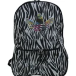 أديداس حقيبة ظهر كاجوال بنمط الحمار الوحشي عالية الجودة متعددة الأغراض 16 انش - اسود / ابيض