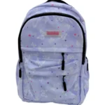 جينيريك حقيبة ظهر مدرسية على شكل فراشات مع حقيبة متينة متعددة الجيوب للمدرسة 16 انش - بنفسجي