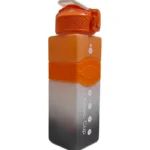 اكس اي كاي يي اكي اي زجاجة متينة للرياضة واللياقة البدنية مع مؤشر للسائل 800 ملليلتر - برتقالي/اسود