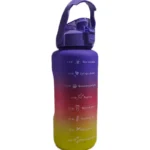 فالمر زجاجة متينة للرياضة واللياقة البدنية مع مؤشر للوقت والسوائل 2000 ملليلتر - ازرق داكن