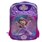 جينيريك حقيبة ظهر كرتونية صوفيا ذا فيرست ثلاثيه الابعاد للمدرسة 13 انش - بنفسجي