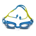 ارينا نظارة سباحة سريعة التعديل ومضادة للأشعة فوق البنفسجية والضباب ومرفقة بسدادات الأذن