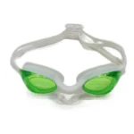 لانجزيشا نظارة سباحه متينة برباط سهلة التعديل - ابيض