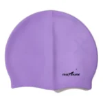 فري شارك بونية سباحة من السيليكون الحبيبي - بنفسجي