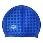 Arena Bubbly Silicone Swimming Cap With Granular inside - Blue