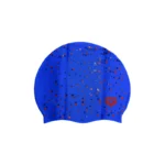 أرينا بونية سباحة من السيليكون برسمة منقطة — أزرق