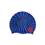 Arena Silicone Swim Cap Zebra — Blue