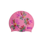 أرينا بونية سباحة من السيليكون برسمة الزهرة الاستوائية — وردي