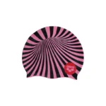 Arena Silicone Swim Cap Zebra — Pink