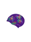 Arena Swimming Cap Silicone Tropical Flower — Purple - Image 2