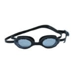 مونديال نظارات سباحة مع حماية من الأشعة فوق البنفسجية وعدسات مضادة للضباب وحزام قابل للتعديل — أسود