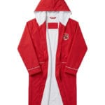 روب سباحة أكاديمية النادي الأهلي - لون أحمر / أبيض