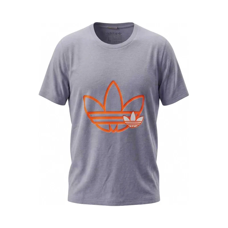 Adidas Men's Trefoil Short Sleeve T-Shirt - Grey