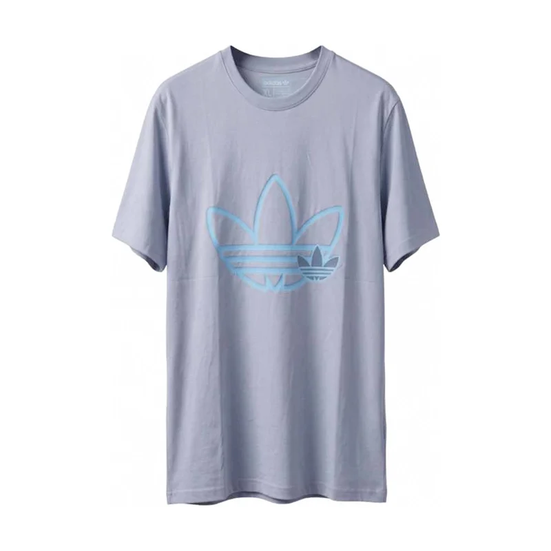 Adidas Men's Trefoil Short Sleeve T-Shirt - Light Grey