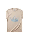 Adidas Men's Trefoil Short Sleeve T-Shirt - Beige - Image 2