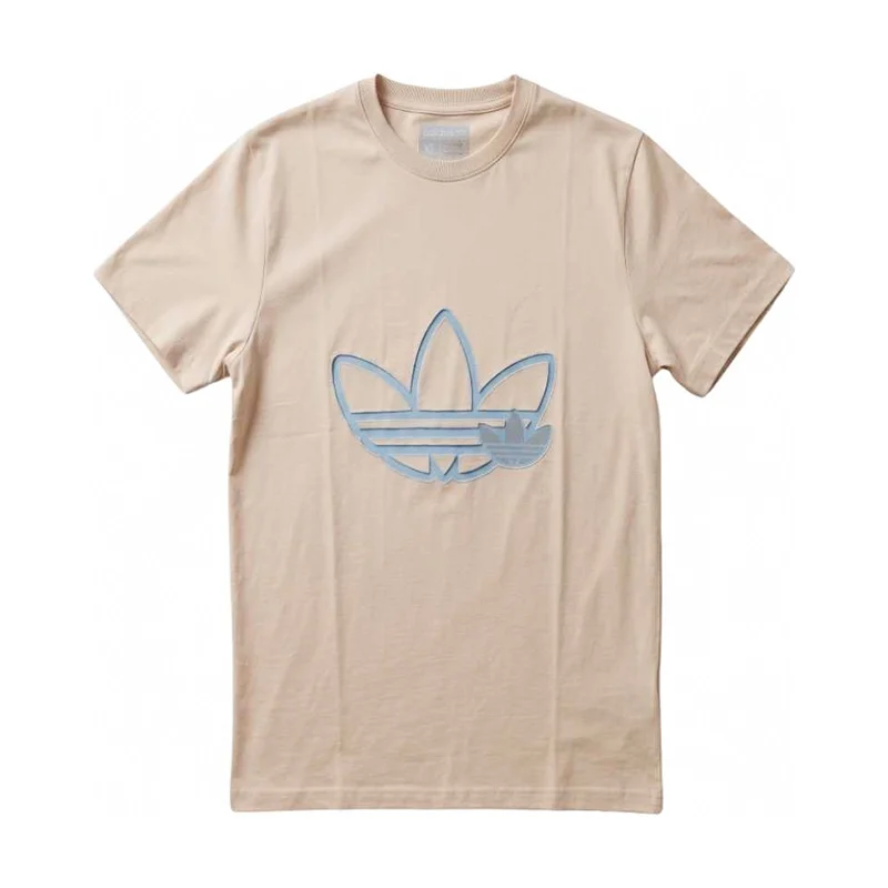 Adidas Men's Trefoil Short Sleeve T-Shirt - Beige