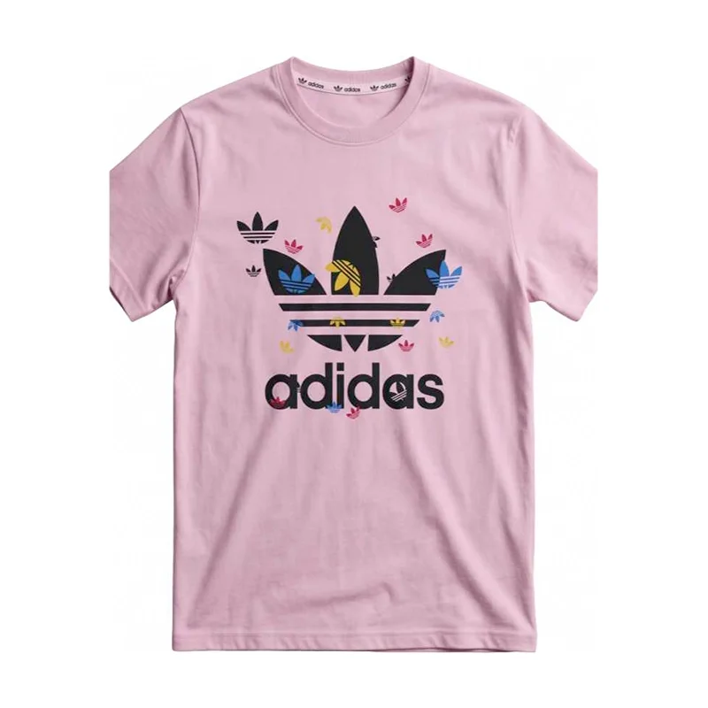 Adidas Men's Trefoil Graphic Short Sleeve T-Shirt - Pink