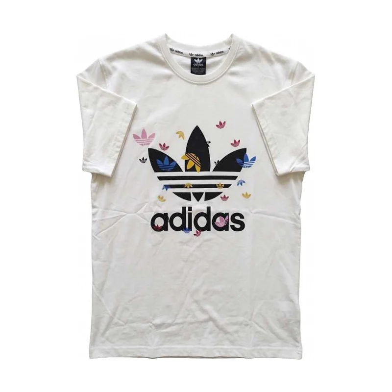 Adidas Men's Trefoil Graphic Short Sleeve T-Shirt - White