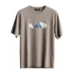Adidas Men's Printed Short Sleeve T-Shirt - Kaki