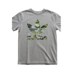 Adidas Men's Trefoil Camo Graphic Short Sleeve T-Shirt - Grey