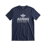 Adidas Men's Trefoil Graphic Short Sleeve T-Shirt - Navy Blue