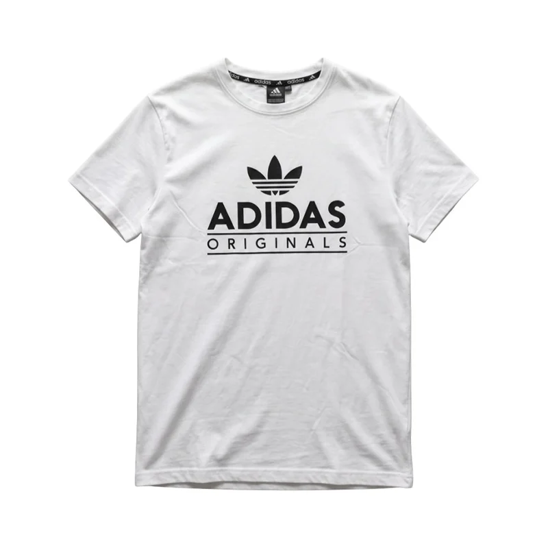 Adidas Men's Trefoil Graphic Short Sleeve T-Shirt - White
