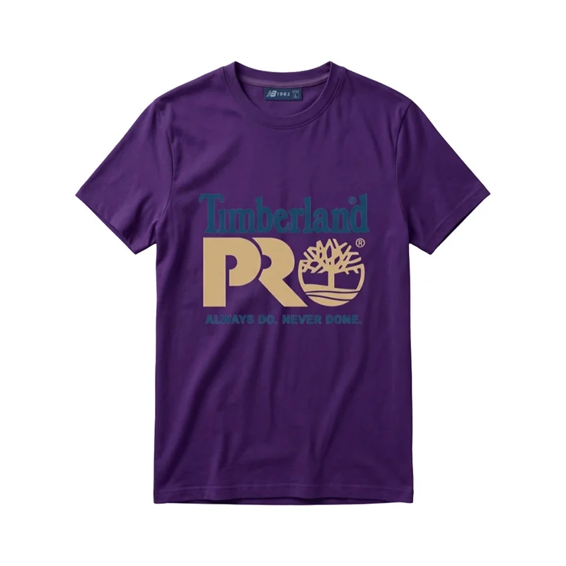 Timberland PRO Men's Graphic Logo Short Sleeve T-Shirt - Purple