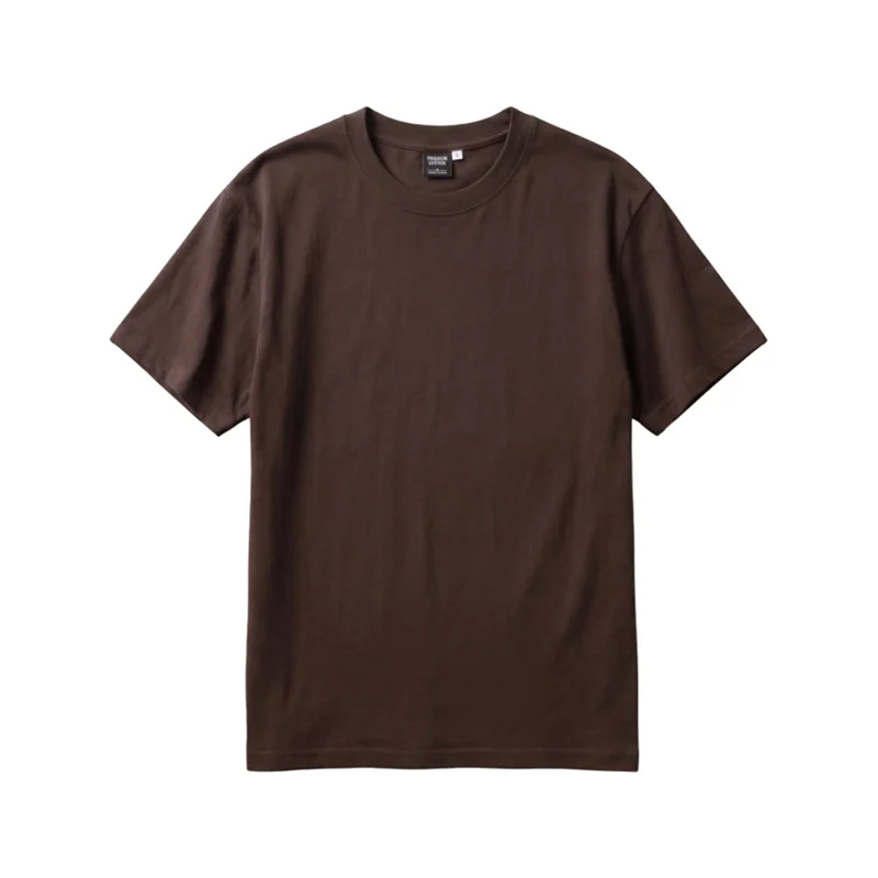 Men's "THE END" Drip Graphic Short Sleeve T-Shirt - Dark Brown