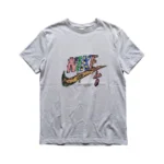 Nike Men's Multi-Color Doodle Graphic Short Sleeve T-Shirt - Gray
