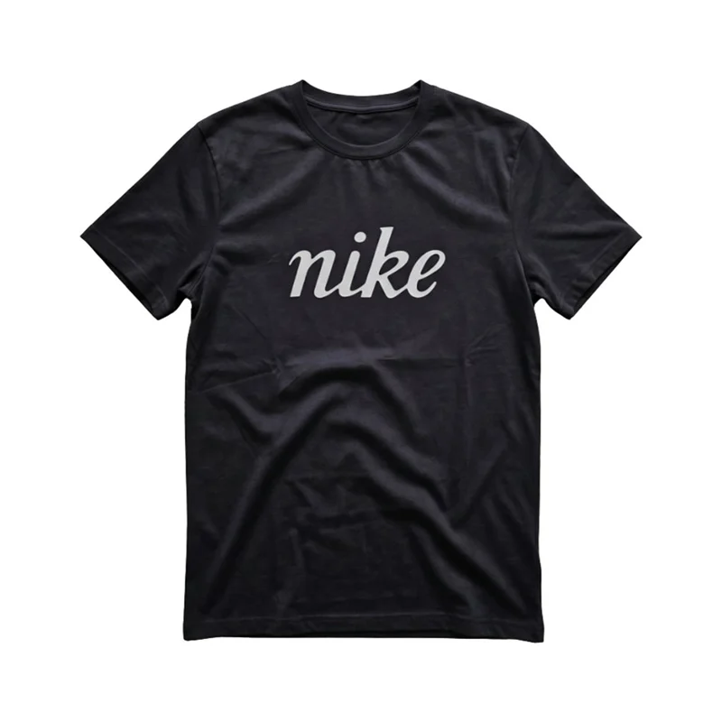 Nike Men's Script Graphic Short Sleeve T-Shirt - Black