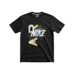 Nike Men's "Just Do It" Football Paris Messi Graphic Short Sleeve T-Shirt - Black