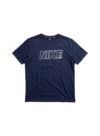 Nike Men's Outline Block Graphic Short Sleeve T-Shirt - Navy Blue - Image 2