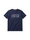 Nike Men's Outline Block Graphic Short Sleeve T-Shirt - Navy Blue