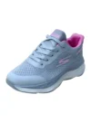 Skechers Max Run athletic sneaker - Light Gray/Pink - Image 5